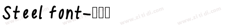 Steel font字体转换